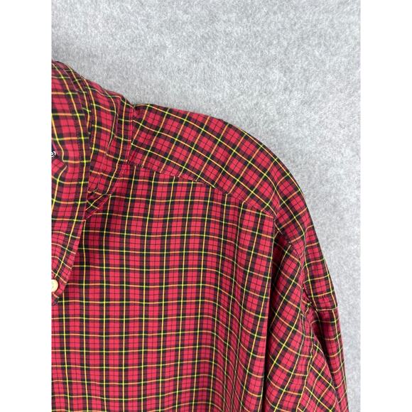 Ralph Lauren Blake Shirt Men's 2XL XXL Red Checks Plaid Long Sleeve Button‎ Down - Picture 3 of 8
